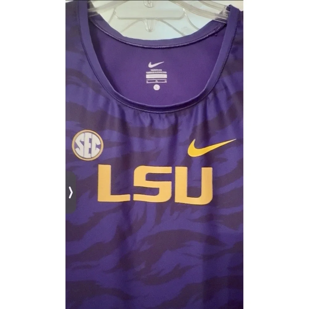 Nike LSU Tigers Pro Elite Team Issue Track & Field Racing Singlet Women's L